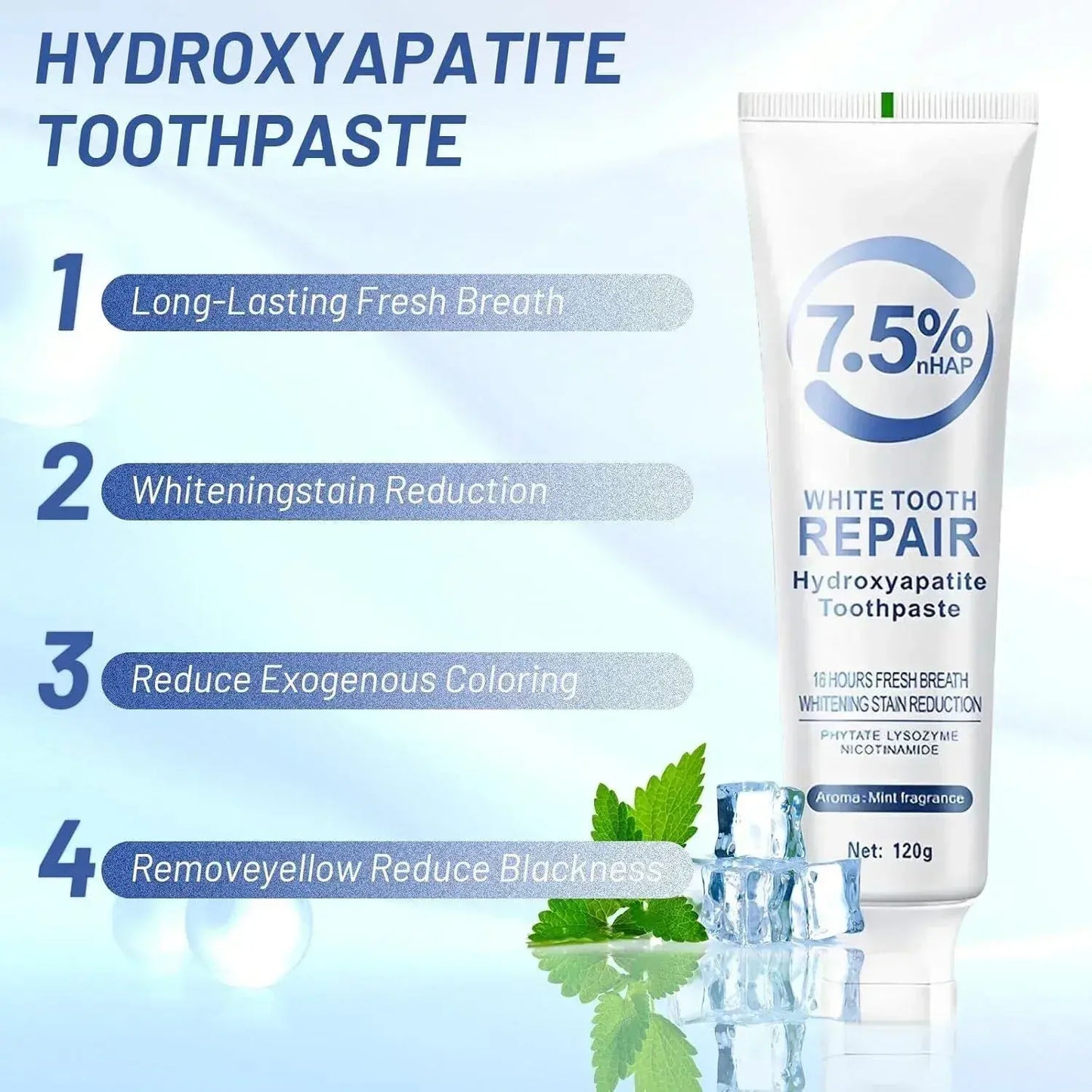 Nano Hydroxyapatite Teeth Strengthening Toothpaste